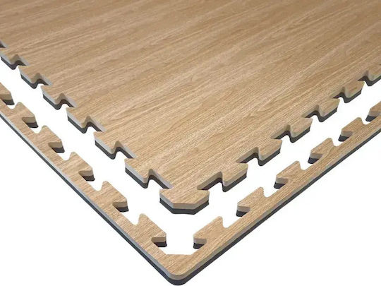 Olympus Sport Δάπεδο Παζλ Γυμναστηρίου Μαύρο 100x100x2.5cm 1τμχ