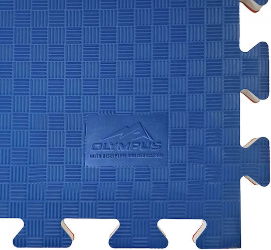 Olympus Sport Gym Puzzle Mat Double Sided Red/Blue 108x108x2.5cm 1pc