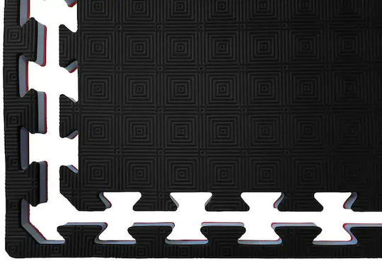 Olympus Sport 763712833.2.5cm Schwarz Gelb Gymnastikmatte Beidseitig 100x100x2.5cm 1 Stück