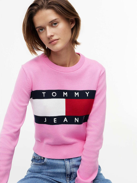 TJW Flag Crew Neck Women's Long Sleeve Cotton Sweater TJW Flag