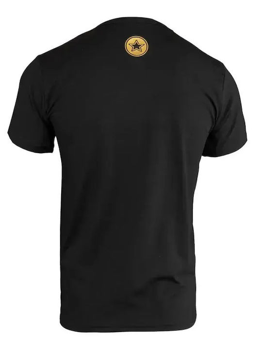 Top Ten Tricou Pentru Bărbați Mâneci Scurte 1383.XS.Mavro.Xrisafi Negru