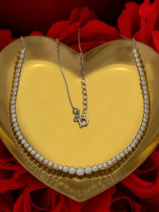 Set with Necklace Earrings Ring & Bracelet from 14K Gold with Stones