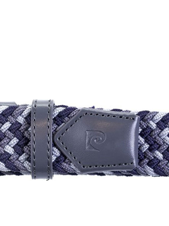 Elastisch Herren Gürtel Gestrickt Blau