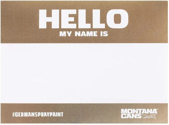 Montana Cans Hallo Mein Name Ist... Notebook Etiketten 100Stücke