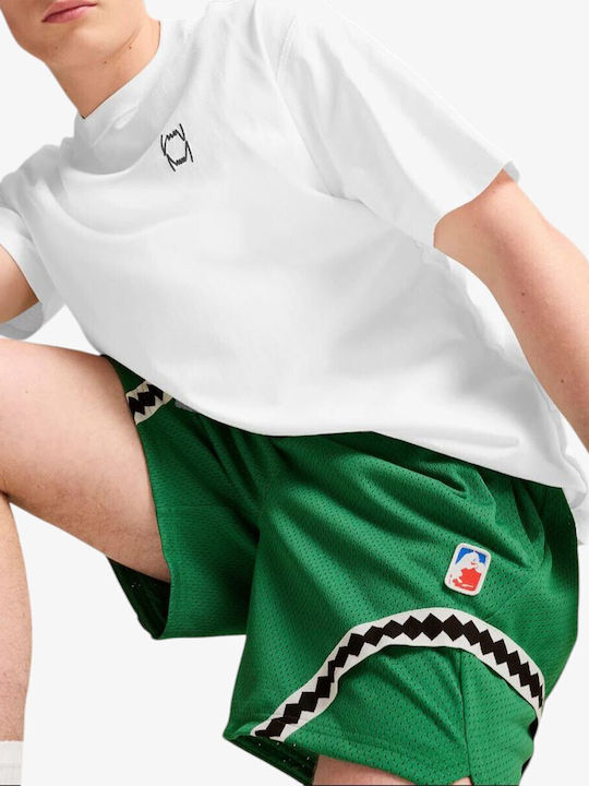 Mesh Bermude sport pentru bărbați Archiv Green