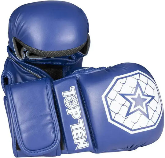 Top Ten Contender MMA-Handschuhe Schwarz Goldfarben
