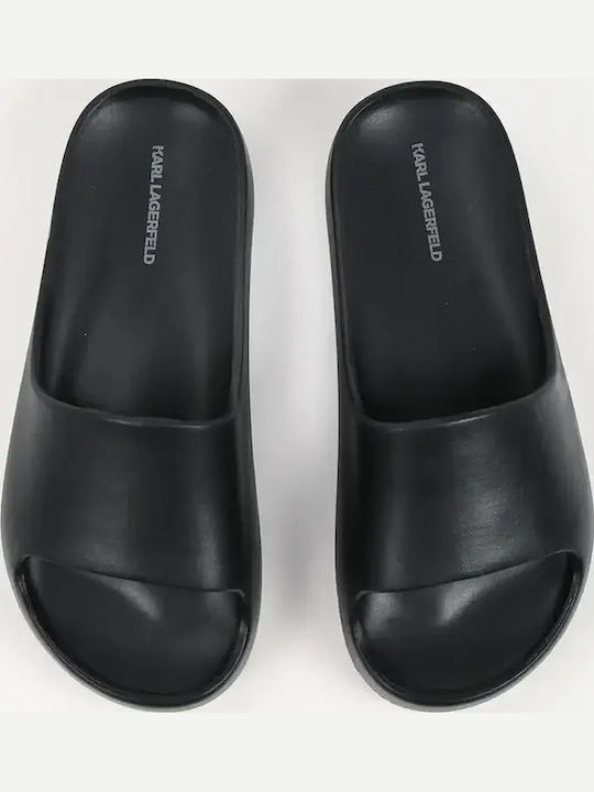Women's Platforms In Slipper Style Black