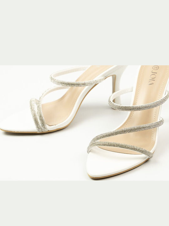 Sandals with Strass White