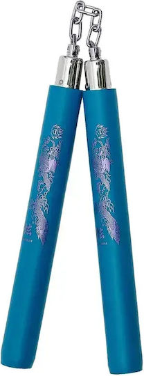 Nunchaku Αλυσίδα Αφρολέξ Δράκος Μαύρο