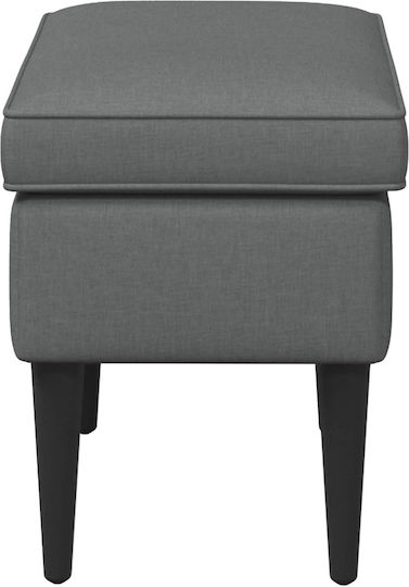 Stoff Hocker Für Das Wohnzimmer Grau 55x35x41cm