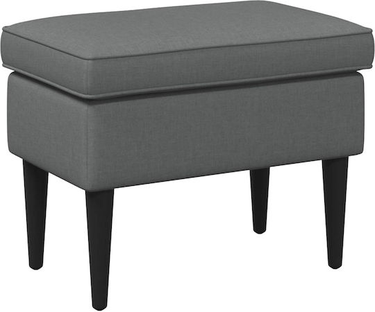 Stoff Hocker Für Das Wohnzimmer Grau 55x35x41cm