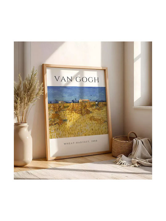 Poster Van Gogh Wheat Harvest Art097 40cm X 50cm-56043pd156707