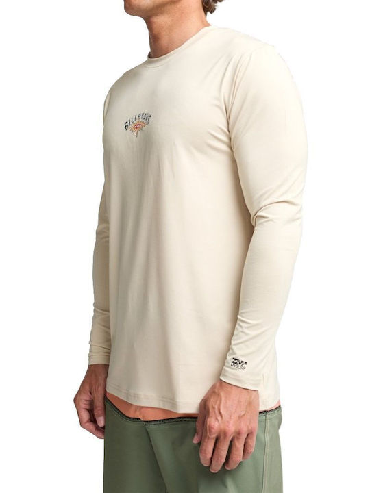 Billabong UPF 50+ Мъжка Дълъг Ръкав Слънцезащитна Блуза Бежова