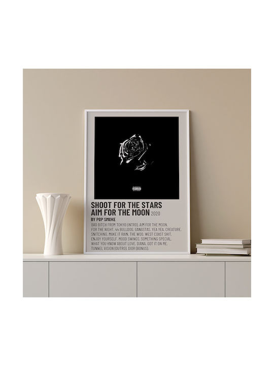 Music Poster Shoot Stars Aim Moon Pop Smoke Ms605 40cm X 50cm-70430pd155929