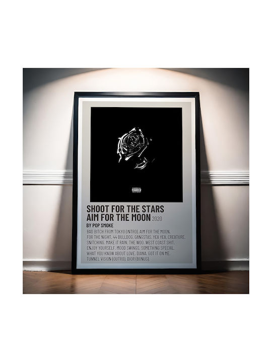 Music Poster Shoot Stars Aim Moon Pop Smoke Ms605 40cm X 50cm-70430pd155929