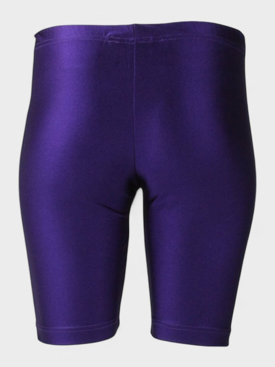 Women's Shiny Purple Bike Leggings NC1983-MOV