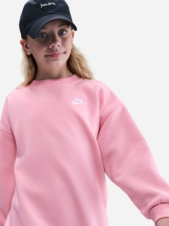 Fleece Kids Sweatshirt Pink Nsw Club