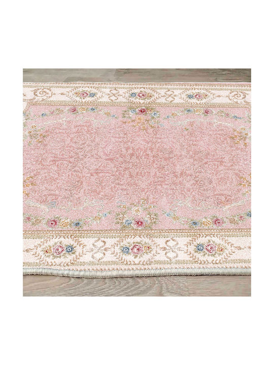 Conceptum Hypnose Teppich Rechteckig Synthetisch,Polyester/Cotton/Leather Pink-ecru