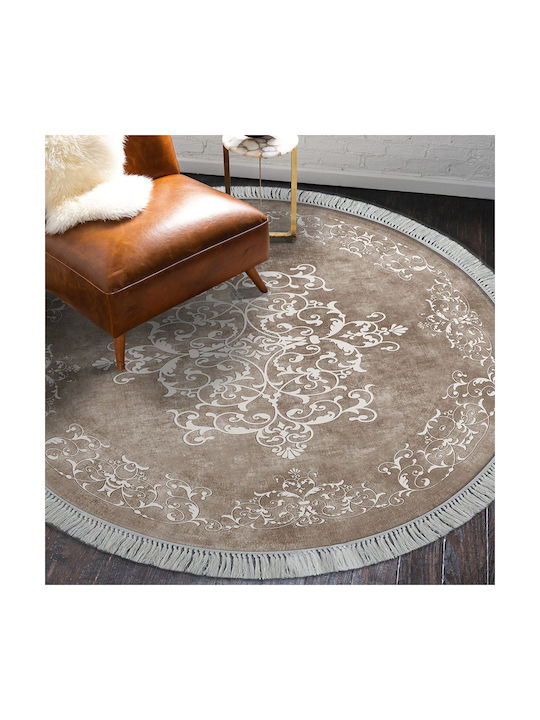 Conceptum Hypnose Χαλί Στρογγυλό Beige-White Φ160cm