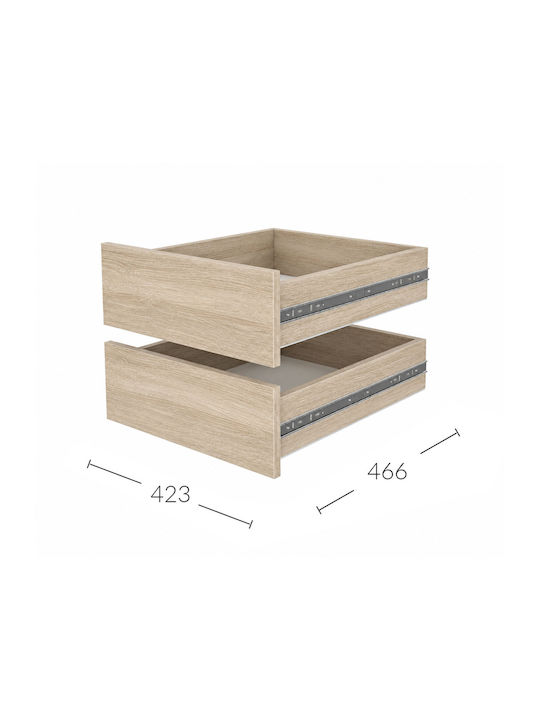 Alphab2b Συρταριέρα Ντουλάπας από Μέταλλο 43x60cm GR-DR4360SO Alphab2b Συρταριέρα Ντουλάπας από Μέταλλο 43x60cm GR-DR4360SO