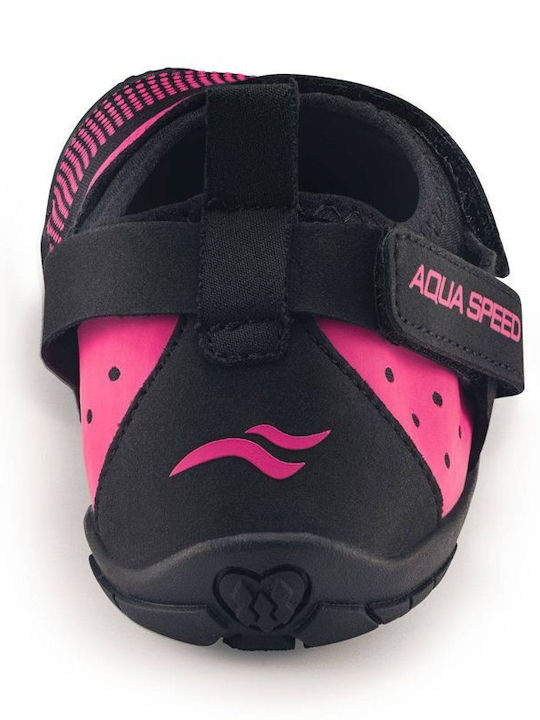 Aqua Speed Agama 03 Дамски Аква Обувки Черно Розови Бързосъхнеща Подметка С Грип