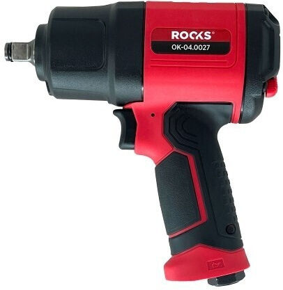 Rooks OK-04.0027 Luftschlagschrauber 1/2" mit Maximalem Drehmoment 178,45kgm