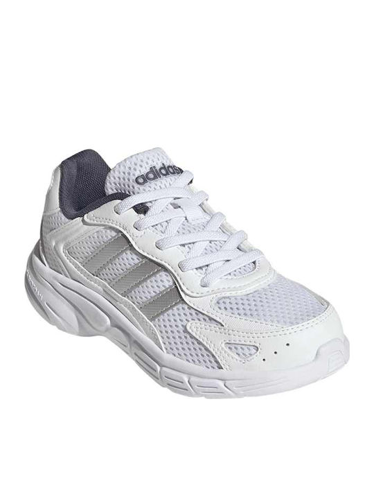 Kids Sports Shoes Running with Laces White