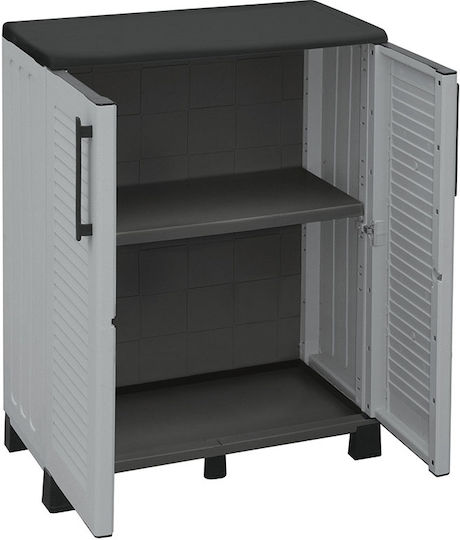 Double-Leaf Cabinet Made of Polypropylene with 1 Shelf 68x37x90 cm
