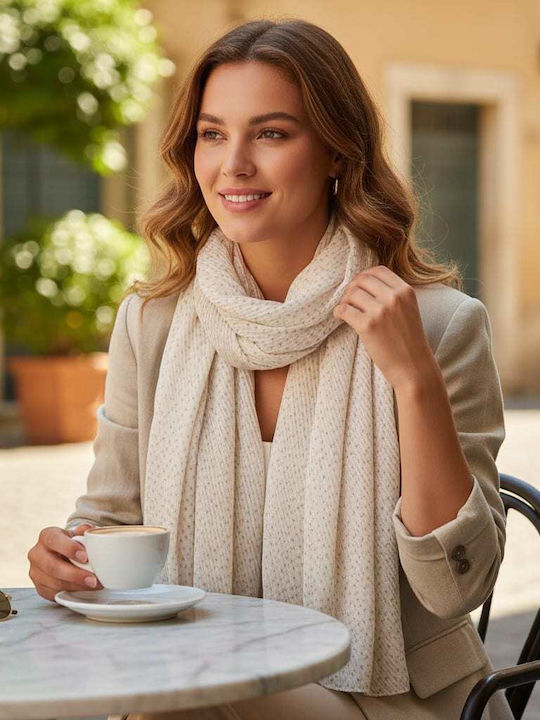 Rebekka Γυναικείο Φουλάρι Μπεζ