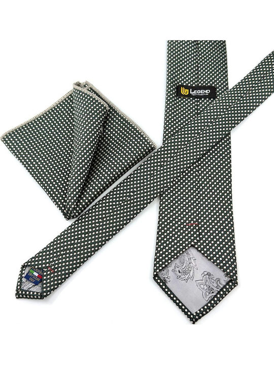 Legend Accessories Legend Set Cravate Bărbați Tipărit Gri Verde
