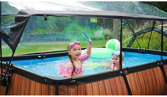Exit Toys Pool Awning with Length 200cm Black