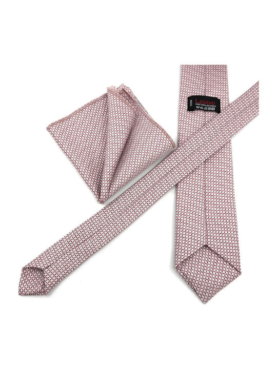 Legend Accessories Legend Set Cravate Bărbați Tipărit Negru / Roz
