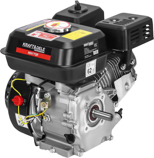 Kraft & Dele Motor pe benzină 210cc 7 CP 3600 rpm cu demaror (rezervor 3.6 lt)