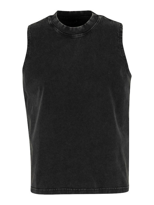 Summer Women's Cotton Sleeveless Black Blouse