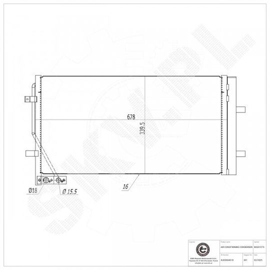 Ψυγείο Κλιματισμού Audi Q3 Αφυγραντήρα 8u0260401b