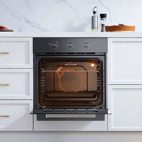 Midea Фурна Без Котлони 70л Капацитет Ширина 57.5см Черен