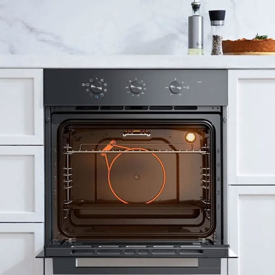 Midea MIH623+MBO65 Фурна с Плот 70л с Индуктивни Котлони Ш57.5см Черен