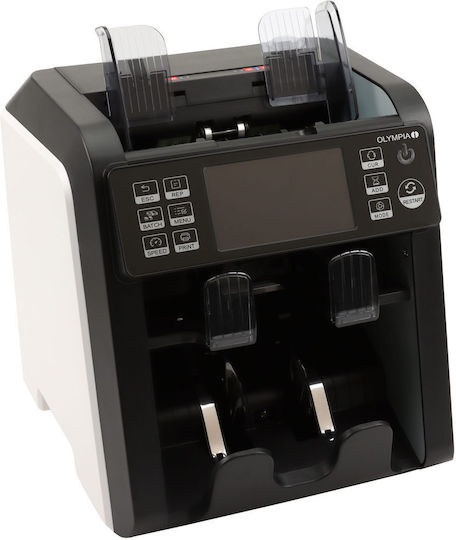 Olympia Nc 800 – Bill Counter & Counterfeit Banknote Detector 2 Cis Sensors Reject Pocket & Customer Display