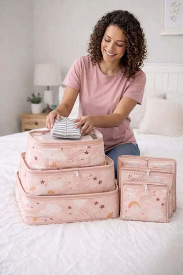 SteweHome Clothing Storage Case in Pink Colour 6pcs