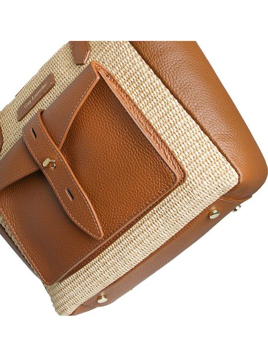 Straw Women's Shoulder Bag Tabac Brown