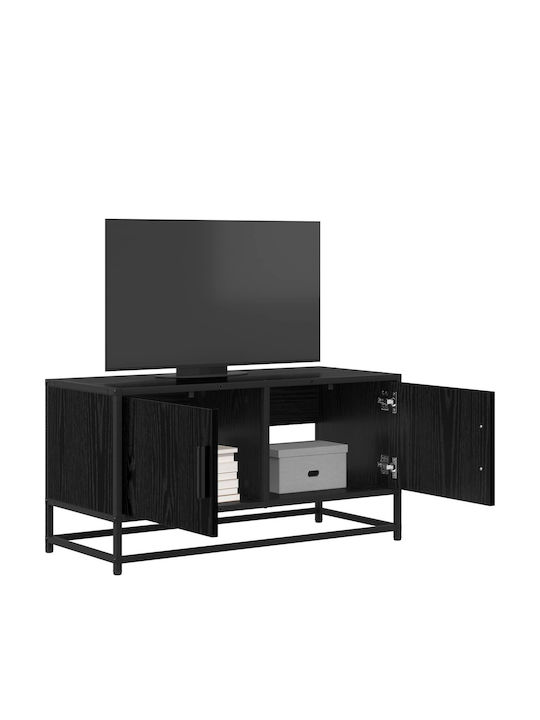 TV Stand Black Oak W80xD34.5xH40cm