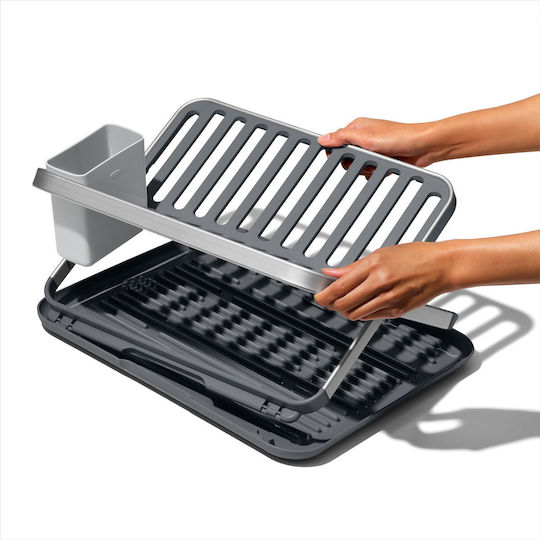OXO Στραγγιστήρι Νεροχύτη Inox Γκρι 41.7x37.1x5.1cm