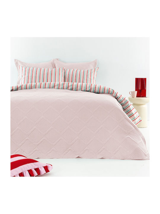 Palamaiki Sam Set Coverlets King Size Microfiber Lilac 260x240cm 3 Pieces