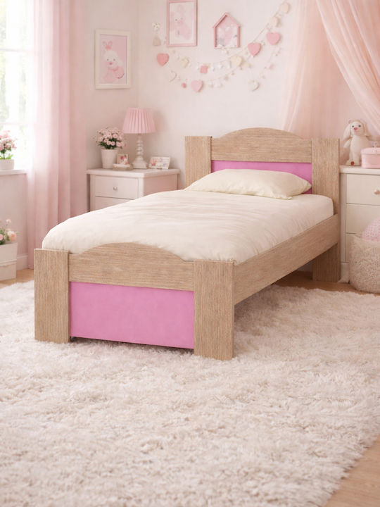 Wave Kids Bed Classic Single Beige for Mattress 90x190cm