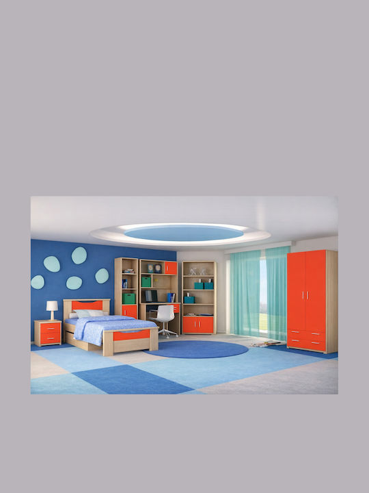 Smile Kids Bed Semi Double Red for Mattress 110x190cm