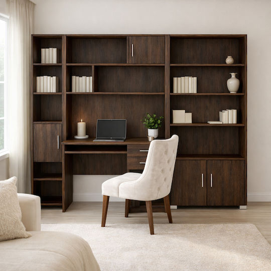 Kids Wooden Bookcase No 12 Black 75x30x180cm