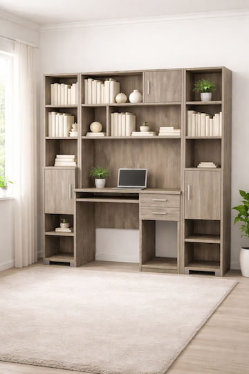 14 Regal Wandhalterung Ash 100x30x100cm
