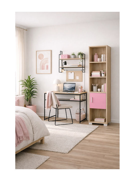 No 13 Bücherregal Boden Rosa 40x30x180cm