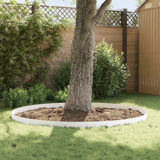 vidaXL Metallische Gartenhecke in Weißes Farbe 1.02m x 10cm 30 Stück
