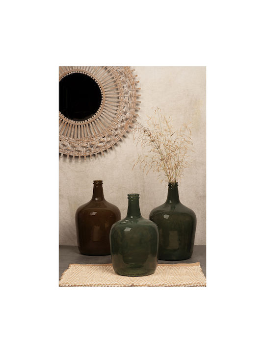 Liberta Decorative Glass Brown Vase 21x21xH37cm